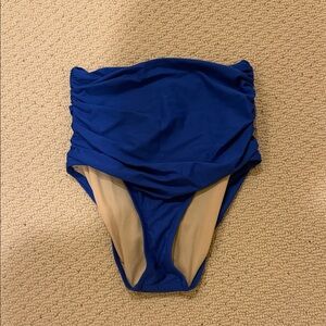 J. Crew Blue High-Waisted Swim Bottom